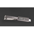 Stainless Steel Tie Bar 3/4" Logo Head